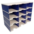 Ultimate Office Tierdrop Desktop Organizer. 12-Compartment High Capacity Mail, Classroom and Literature Sorter, Features Extra High Slots for Bulky Packages & Supplies. Add-On Tiers for Easy Expansion