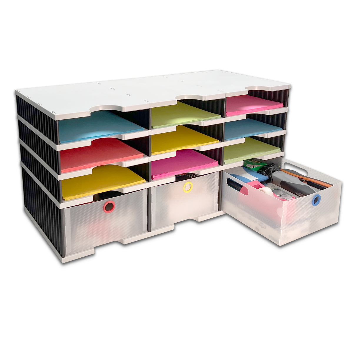 Office Depot Paper Tray HUHOLE Mesh Desk Organizer With File Holder,