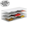 Ultimate Office TierDrop™ Desktop Organizer Document, Forms, Mail, and Classroom Sorter. 9 Extra Large, (3w x 3h), Crystal Clear Compartments with Optional Add-On Tiers for Easy Expansion - Lifetime Guarantee!