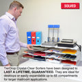 Ultimate Office TierDrop™ Desktop Organizer Document, Forms, Mail, and Classroom Sorter. 20 Extra Large, (4w x 5h), Crystal Clear Compartments with Optional Add-On Tiers for Easy Expansion - Lifetime Guarantee!