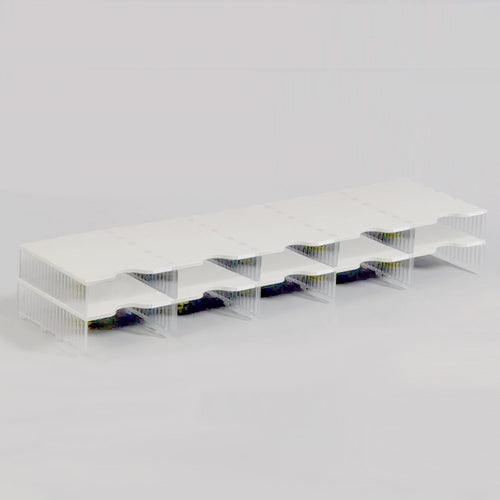 Ultimate Office 10-Compartment Crystal Clear Mail Sorter Add-On (for Any 5-Wide Crystal Clear Mail Sorter Unit)