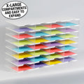 Ultimate Office TierDrop™ Desktop Organizer Document, Forms, Mail, and Classroom Sorter. 28 Extra Large, (4w x 7h), Crystal Clear Compartments with Optional Add-On Tiers for Easy Expansion - Lifetime Guarantee!