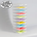 Ultimate Office TierDrop™ Desktop Organizer Document, Forms, Mail, and Classroom Sorter. 9 Extra Large, (1w x 9h), Crystal Clear Compartments with Optional Add-On Tiers for Easy Expansion - Lifetime Guarantee!