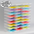 Ultimate Office TierDrop™ Desktop Organizer Document, Forms, Mail, and Classroom Sorter. 27 Extra Large, (3w x 9h), Crystal Clear Compartments with Optional Add-On Tiers for Easy Expansion - Lifetime Guarantee!