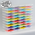 Ultimate Office TierDrop™ Desktop Organizer Document, Forms, Mail, and Classroom Sorter. 36 Extra Large, (4w x 9h), Crystal Clear Compartments with Optional Add-On Tiers for Easy Expansion - Lifetime Guarantee!