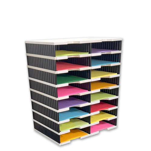 Ultimate Office TierDrop™ 16-Slot, 19"w Literature, Forms, Mail and Classroom Sorter