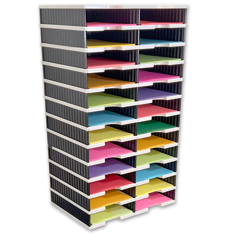 Ultimate Office TierDrop™ 24-Slot, 19"w Literature, Forms, Mail and Classroom Sorter