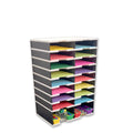 Ultimate Office TierDrop™ PLUS 16-Slot with Riser Storage Base, 19"w Literature, Forms, Mail and Classroom Sorter