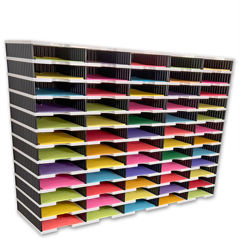 Ultimate Office TierDrop™ 60-Slot, 47-1/2" Literature, Forms, Mail and Classroom Sorter