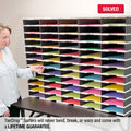 Ultimate Office TierDrop™ 60-Slot, 47-1/2" Literature, Forms, Mail and Classroom Sorter