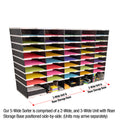 Ultimate Office TierDrop™ PLUS 40-Slot with Riser Storage Base, 47-1/2" Literature, Forms, Mail and Classroom Sorter