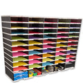 Ultimate Office TierDrop™ PLUS 50-Slot with Riser Storage Base, 47-1/2" Literature, Forms, Mail and Classroom Sorter