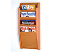 4 Pocket Wall Mount Magazine Rack