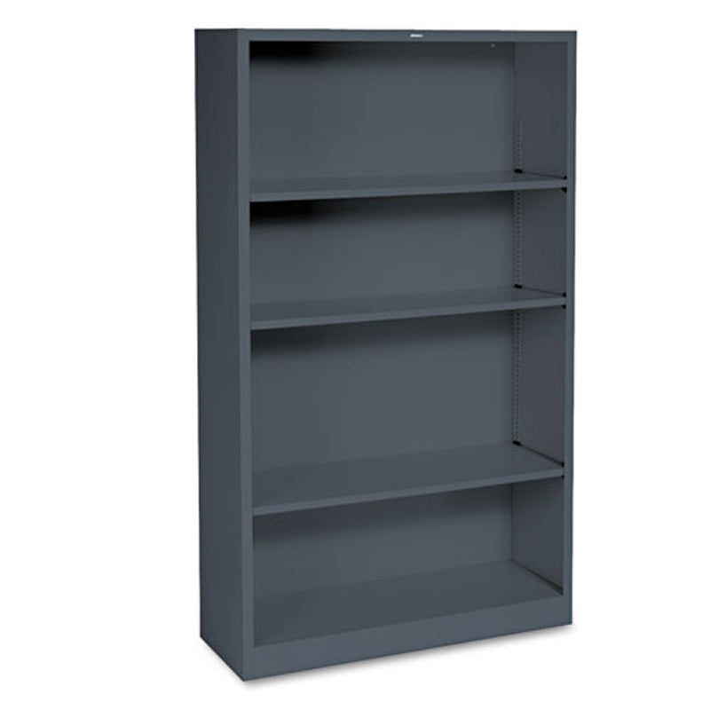 4-Shelf Metal Bookcase, 34 1/2"w x 12 5/8"d x 59"h