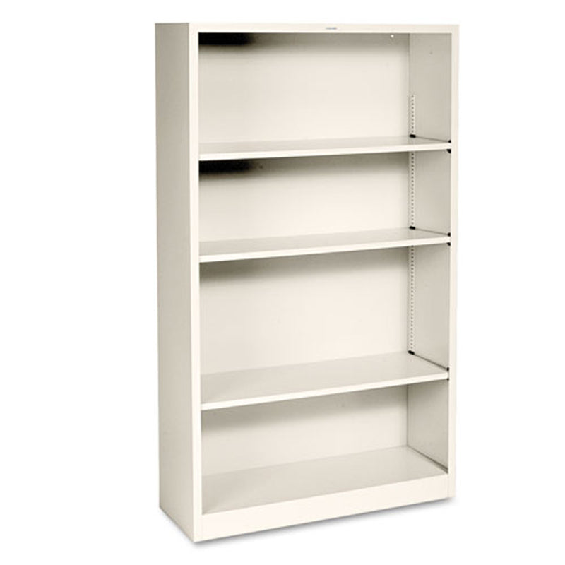 4-Shelf Metal Bookcase, 34 1/2"w x 12 5/8"d x 59"h