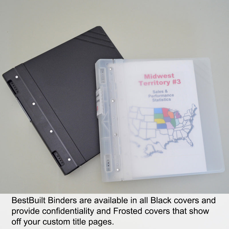 BestBuilt 2 1/4" Elliptical Ring Binder, Frost