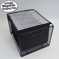 Ultimate Office Mesh Hanging File Organizer complete with 5 (or 10 or 15), Black or Frost MagniFiles™ with Assorted Color Indexes