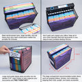 Ultimate Office Mini Mesh Desktop File Box Portable Project Organizer complete with 25 (or 50), 5th-Cut PocketFiles™
