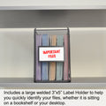 Ultimate Office Mini Mesh Desktop File Box Portable Project Organizer complete with 25 (or 50), 5th-Cut PocketFiles™