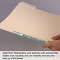 Ultimate Office MagniFile™ Sliding Bars BIND AND INDEX Any Standard File Folder or Loose Pages Up to 65 Sheets. Secure Your Documents AND Find Files FAST! (Set of 10)