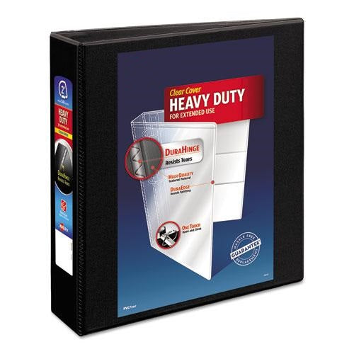 Heavy-Duty, Non-Stick, 3 Slant Ring View Binder w/Durahinge, Letter Size