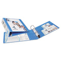 Heavy-Duty, Non-Stick, 3 Slant Ring View Binder w/Durahinge, Letter Size