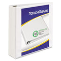 Touch Guard Protection, Heavy-Duty, 3 Slant Ring View Binder, Letter Size