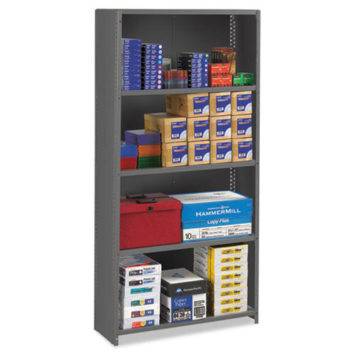 5-Shelf Commercial Steel Shelving, Medium Gray