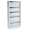 5-Shelf Metal Bookcase, 34 1/2"w x 12 5/8"d x 71"h