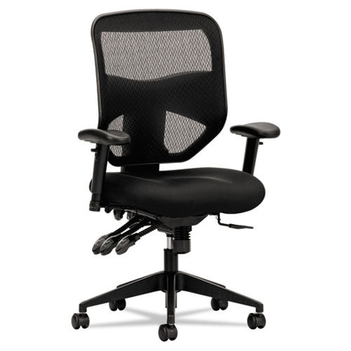532 Mesh High-Back Task Chair, Black w/Black