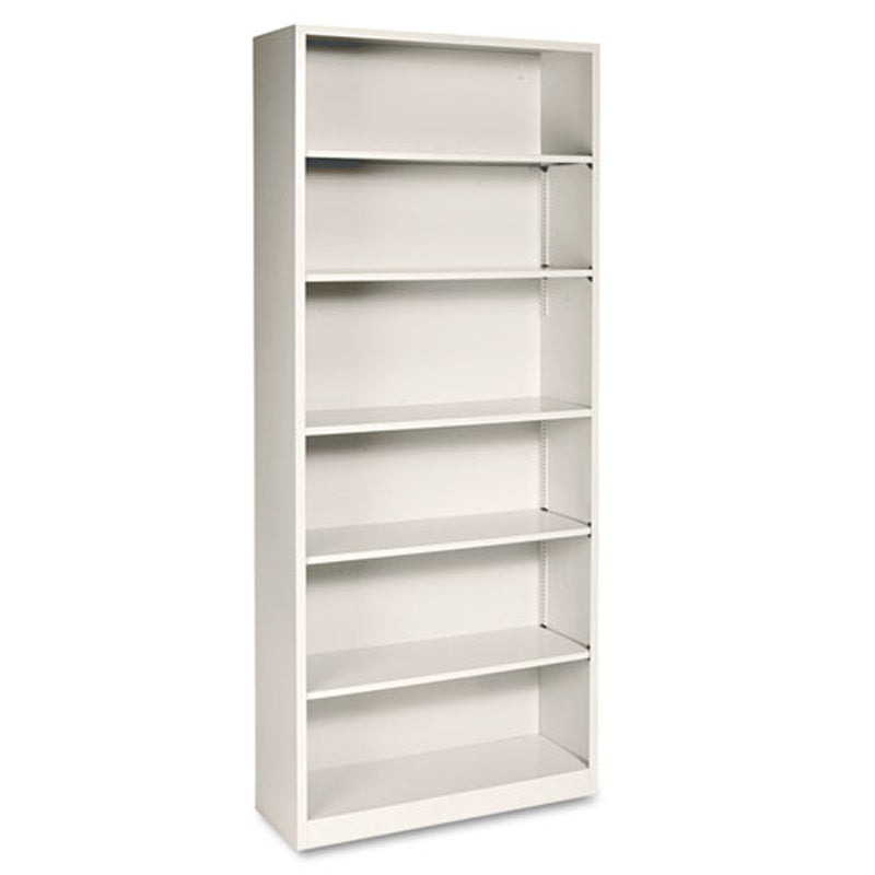 6-Shelf Metal Bookcase, 34 1/2"w x 12 5/8"d x 81 1/8"h