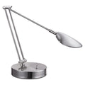 Adjustable LED Task Lamp w/USB Port, 11"w x 6 1/4"d x 26"h, Brushed Nickel