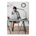 Adjustable LED Desk Lamp, 3 1/4"w x 6"d x 21 1/2"h, Black