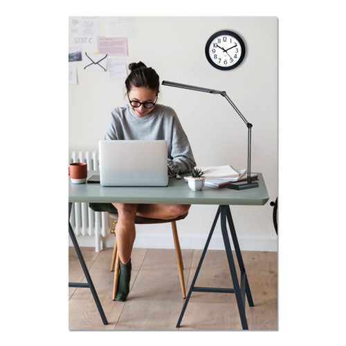 Adjustable LED Desk Lamp, 3 1/4"w x 6"d x 21 1/2"h, Black