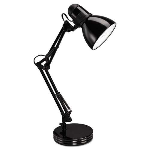 Architect Desk Lamp w/Adjustable Arm, 6 3/4"w x 11 1/2"d x 22"h, Black