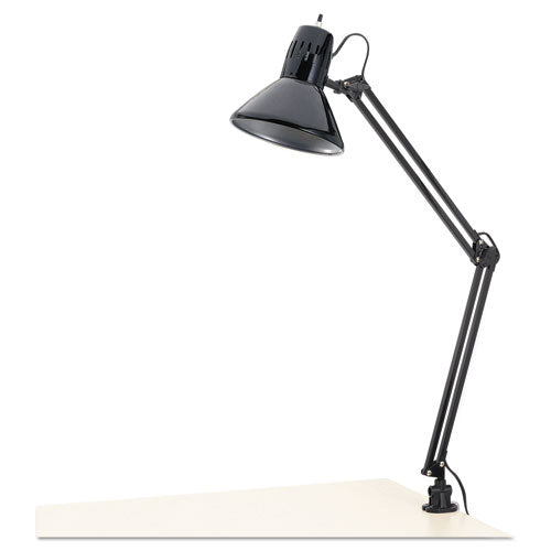Architect Lamp w/Adjustable Clamp-On Arm, 6 3/4"w x 20"d x 28"h, Black