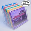 StationMate™ 5-Compartment Inclined StepUp File Desktop Organizer Includes 25, 5th-Cut PocketFile™ Project Files