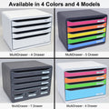 Ultimate Office MultiDrawer Monitor Stand & Office Supply Storage Box with 4 Drawers