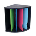 Ultimate Office 5 Compartment Desktop Corner Organizer with Colored Dividers