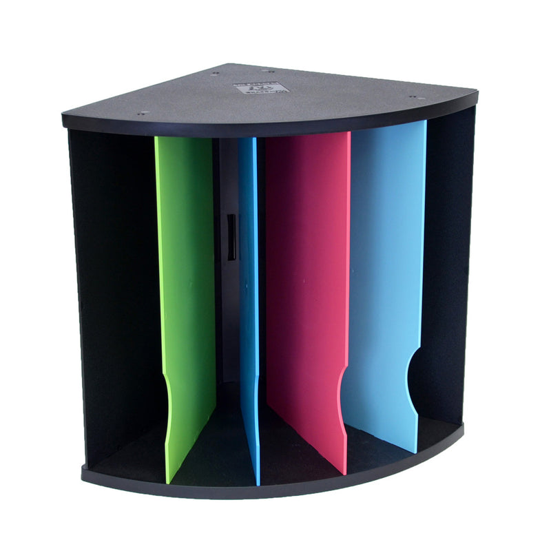 Ultimate Office 5 Compartment Desktop Corner Organizer with Colored Dividers