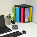 Ultimate Office 5 Compartment Desktop Corner Organizer with Colored Dividers