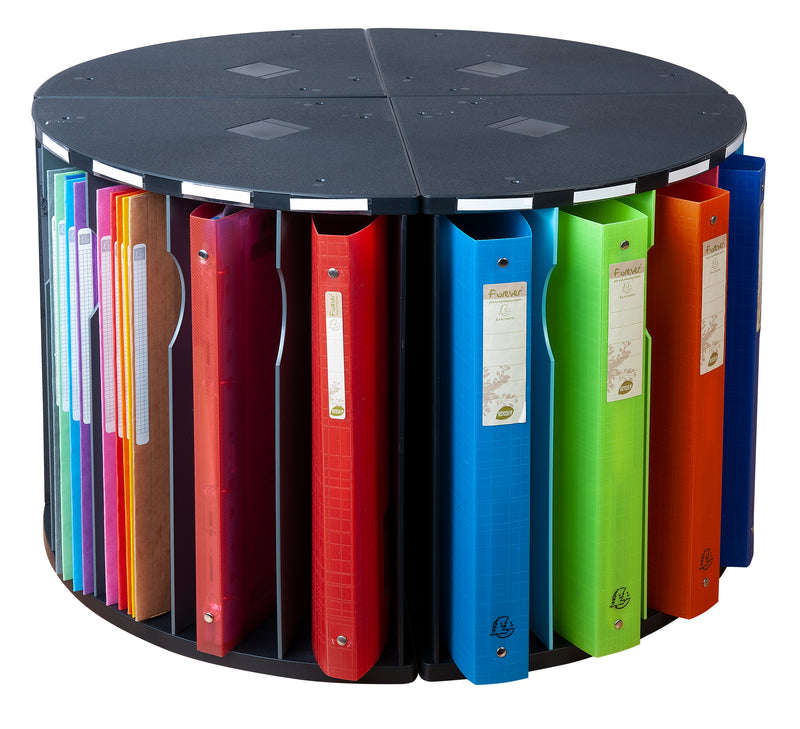 Ultimate Office 5 Compartment Desktop Corner Organizer with Colored Dividers
