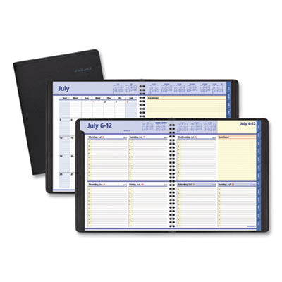 Quicknotes Weekly/Monthly Planner, 8" X 9 7/8", Black, 2024-2026