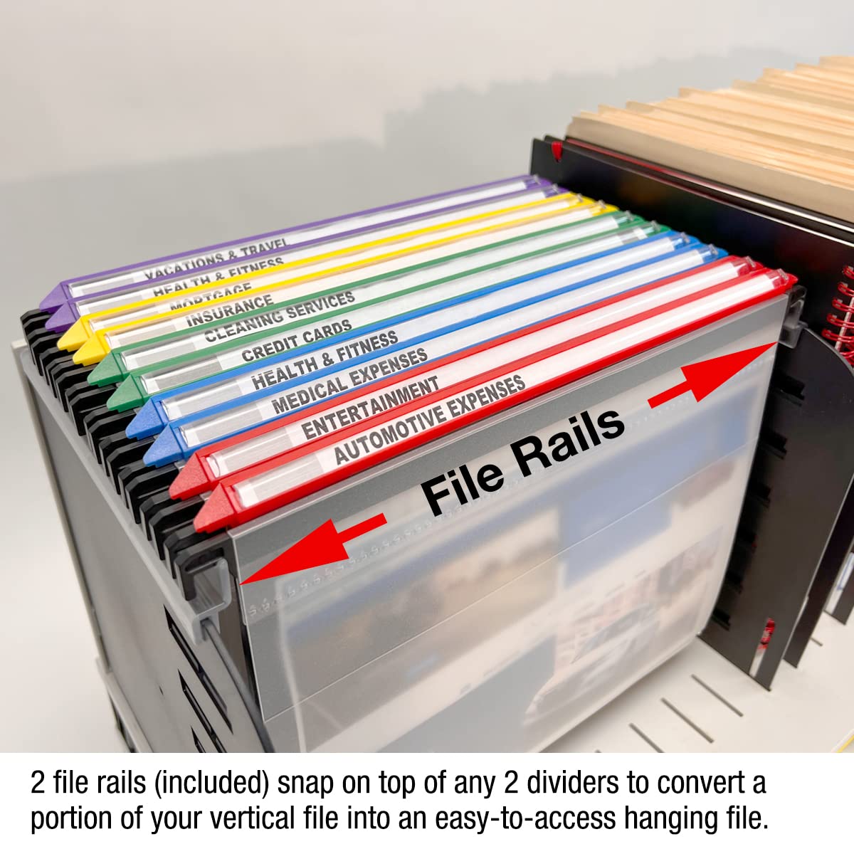 TierDrop Topper Adjustable Vertical File Ultimate Office