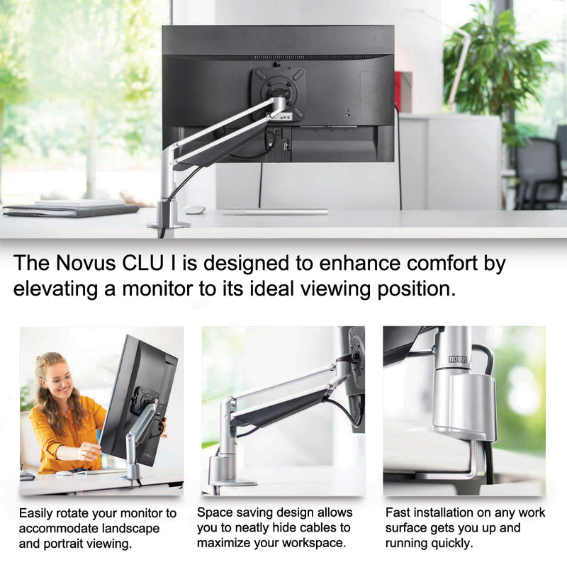 CLU Single Screen Deluxe Monitor Arm