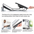 CLU Single Screen Deluxe Monitor Arm w/Extended Reach for Touchscreen Monitors