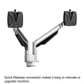 CLU Dual Screen Deluxe Monitor Arm w/Extended Reach