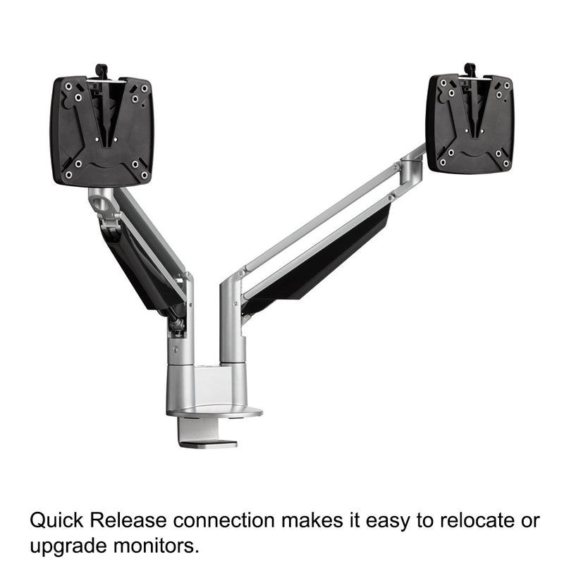 CLU Dual Screen Deluxe Monitor Arm w/Extended Reach