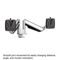 CLU Dual Screen Deluxe Monitor Arm w/Extended Reach