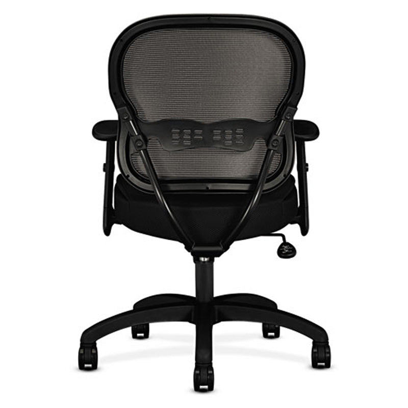712 Mesh Mid-Back Work Chair, Black w/Black